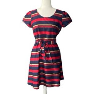 Tommy Hilfiger Navy and Red Mini Dress